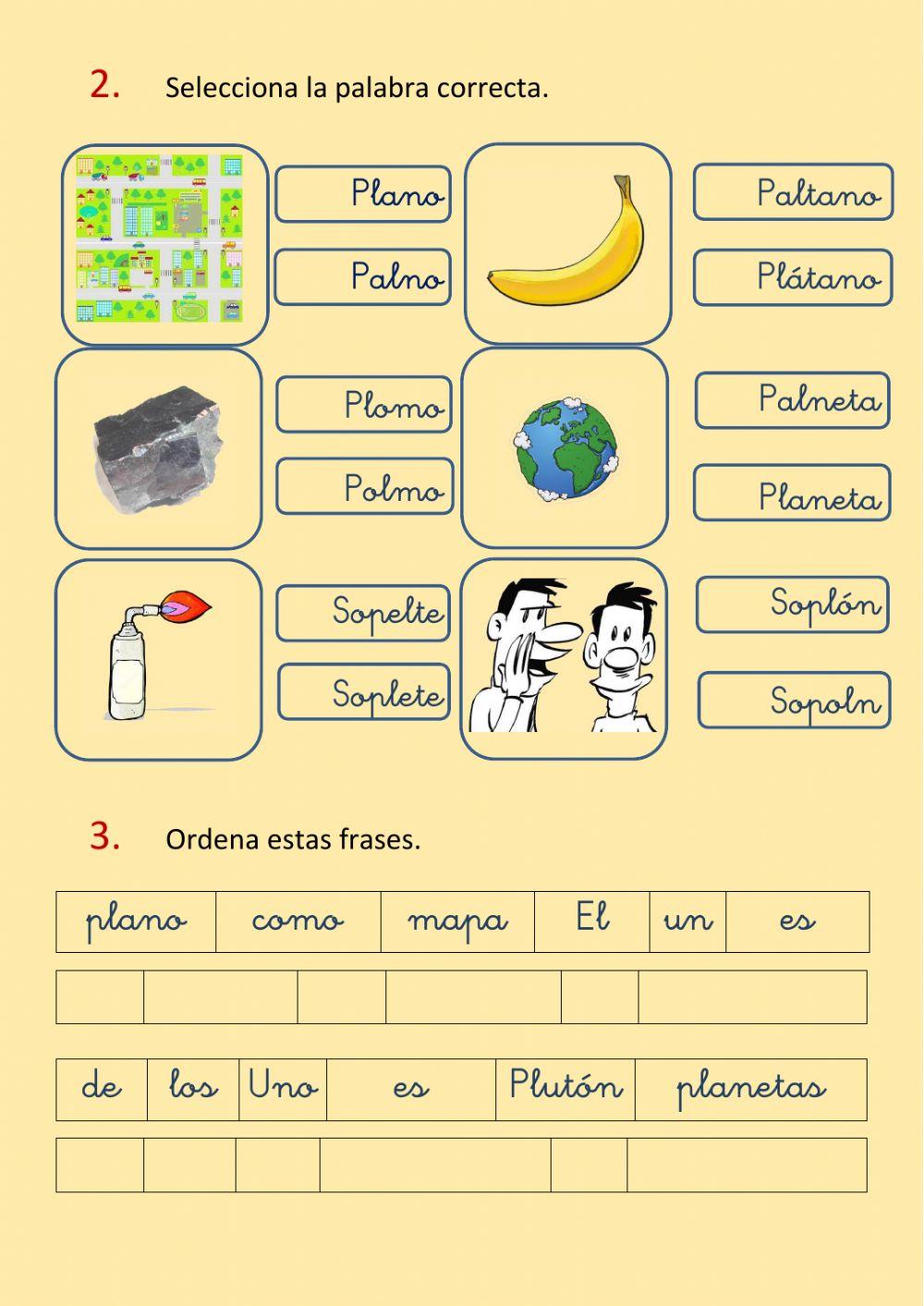 Grupos consonánticos PL