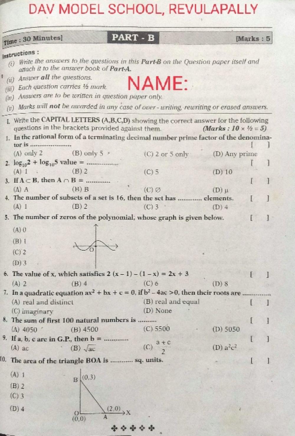 Mathematics MTP bits