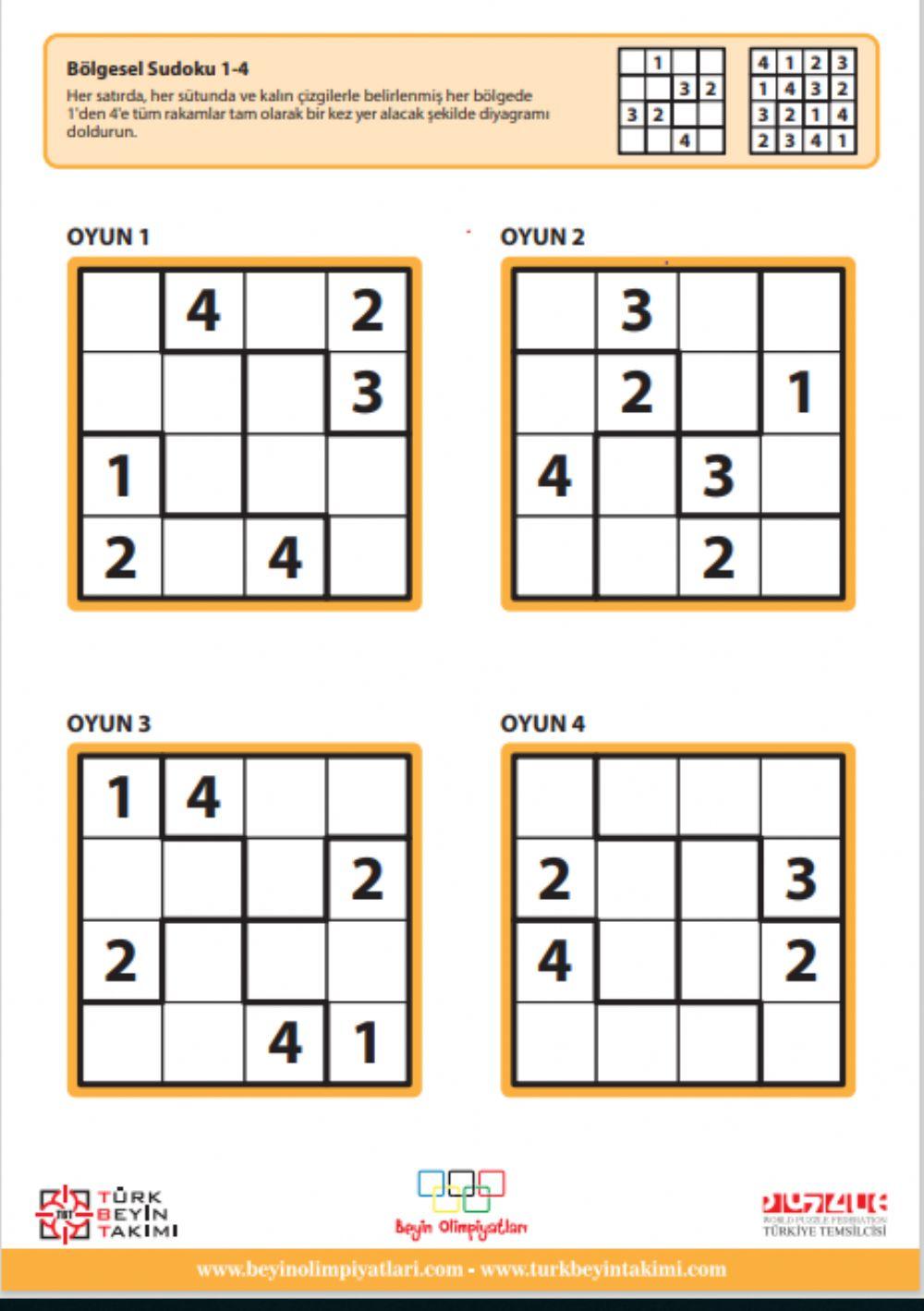 Bölgesel sudoku tbt çalişma ki̇tapçiği 1