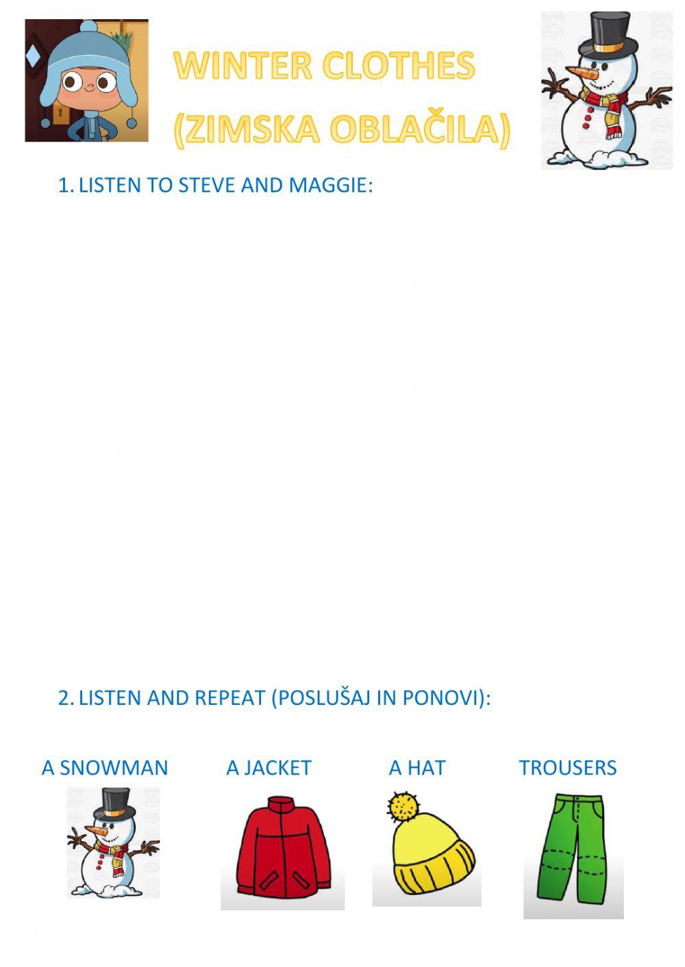 clothes (steve-maggie + put on your shoes song)