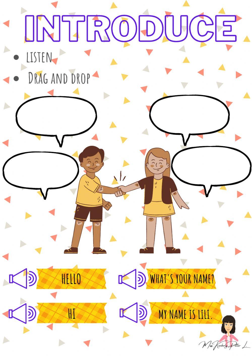 Greetings and introduce