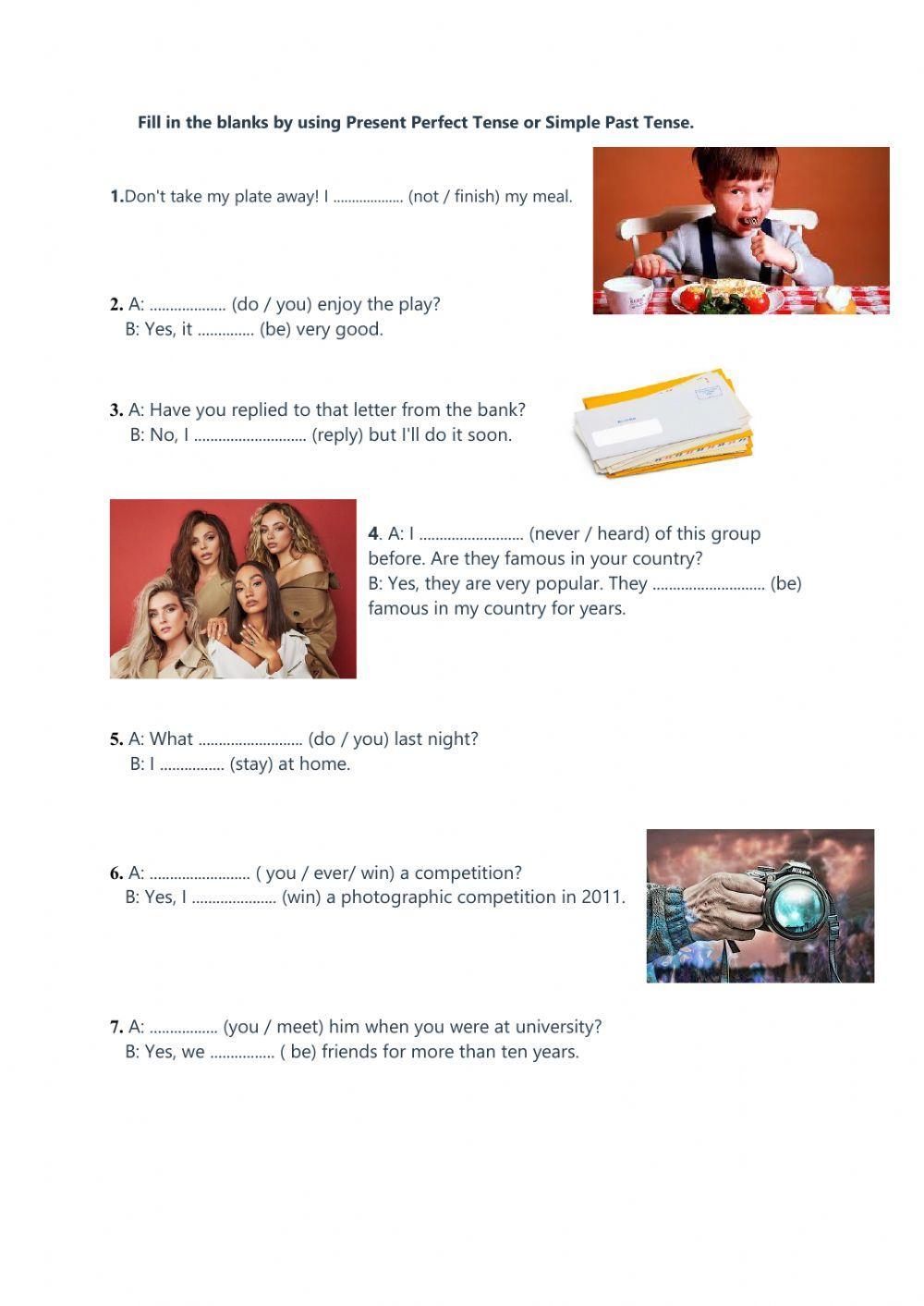 Present Perfect or Simple Past Tense