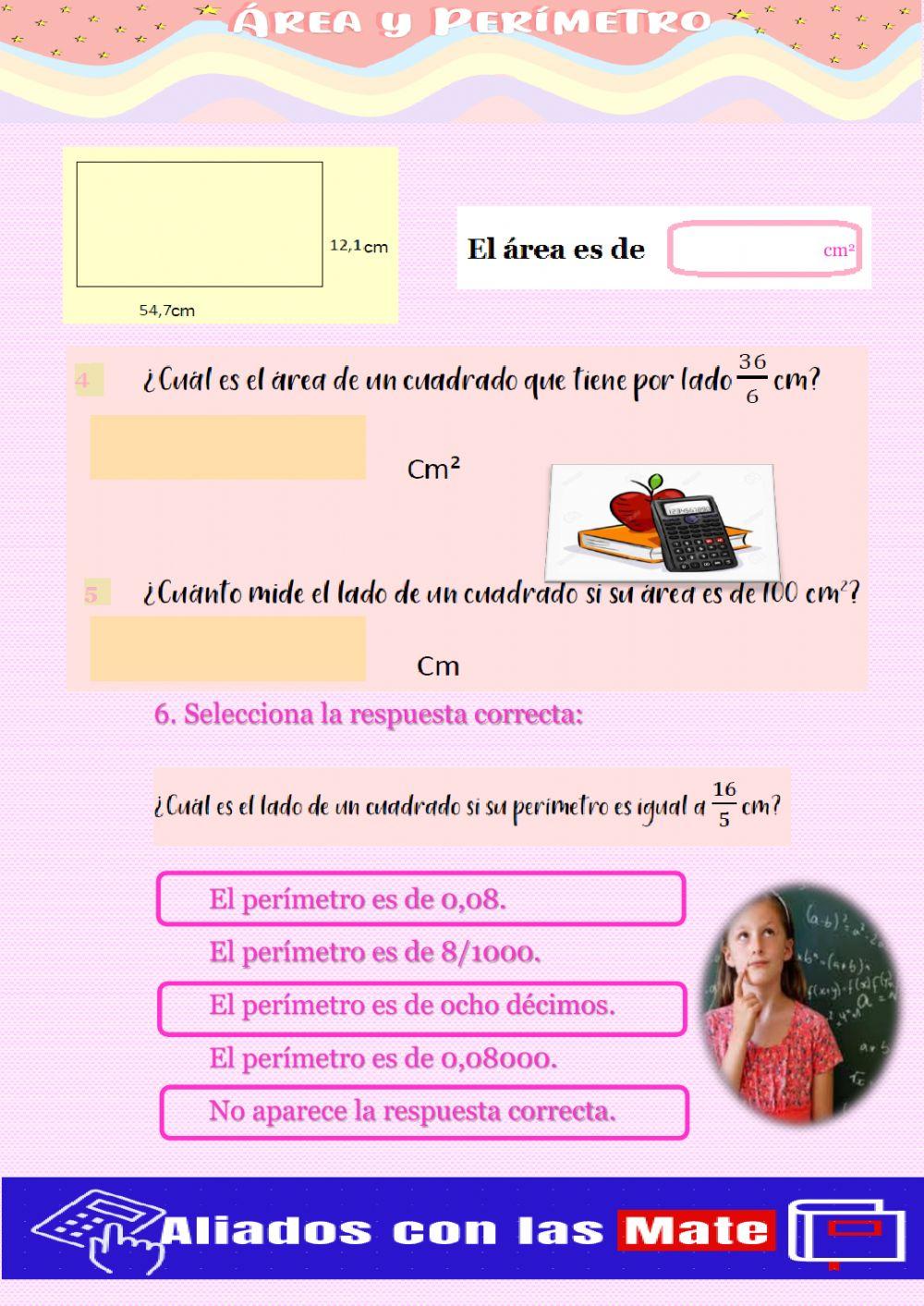 Área del paralelogramo