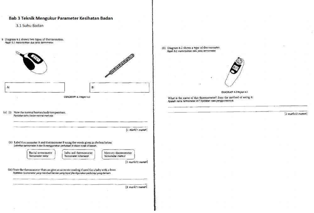 Uji pemahaman Bab 3 (3.1 Suhu Badan)