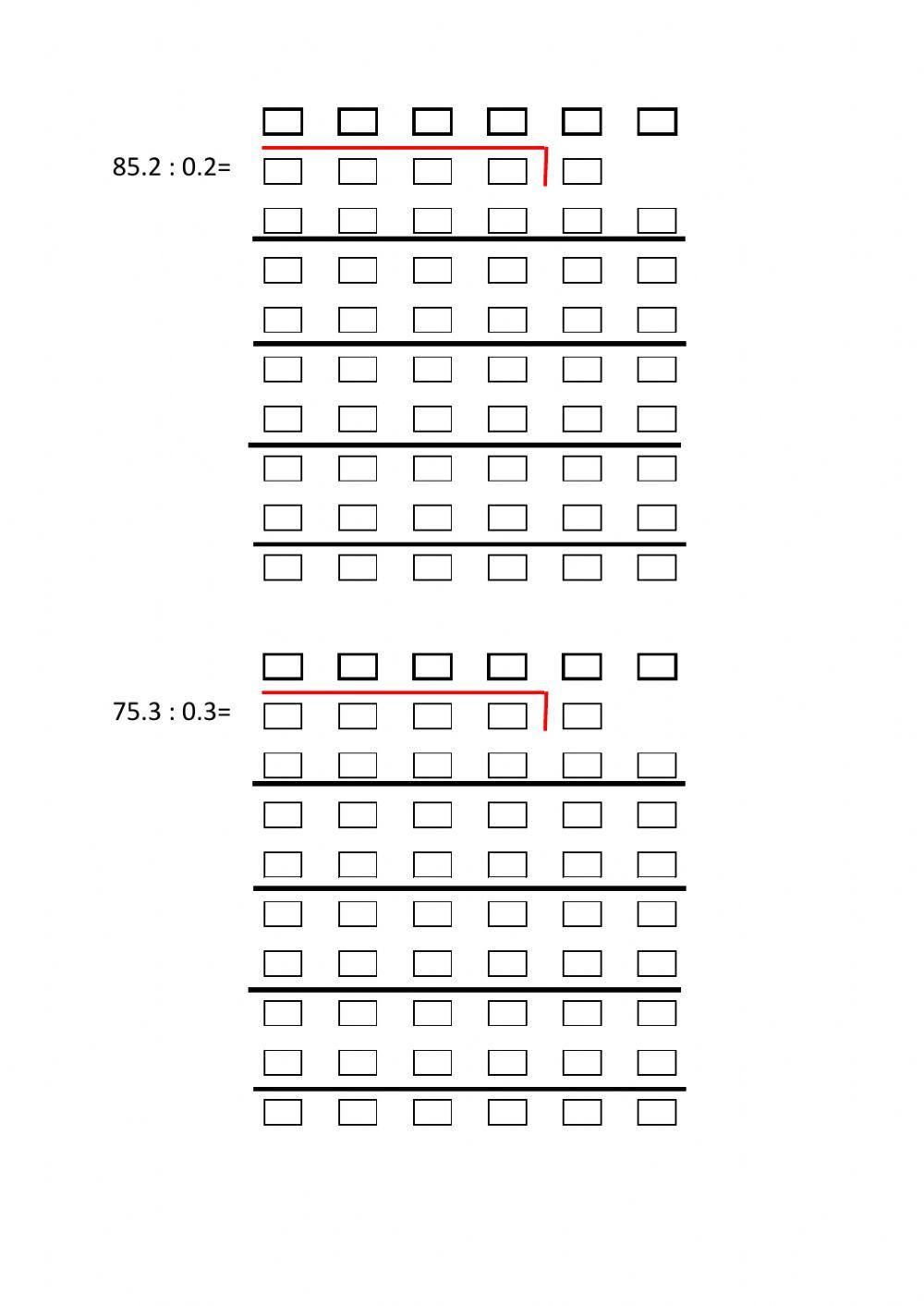 חילוק מס' עשרוניים