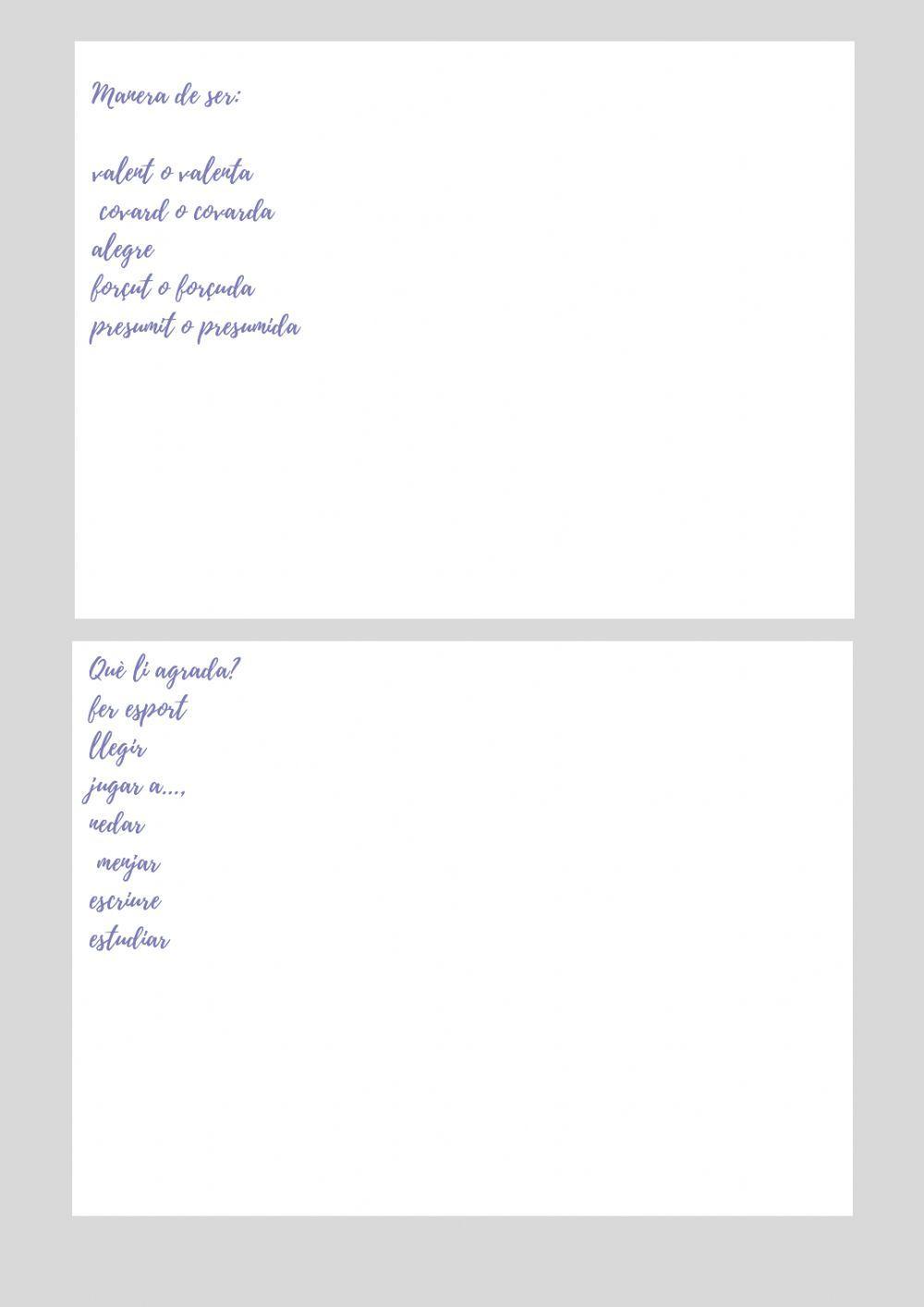 La descripció de persones