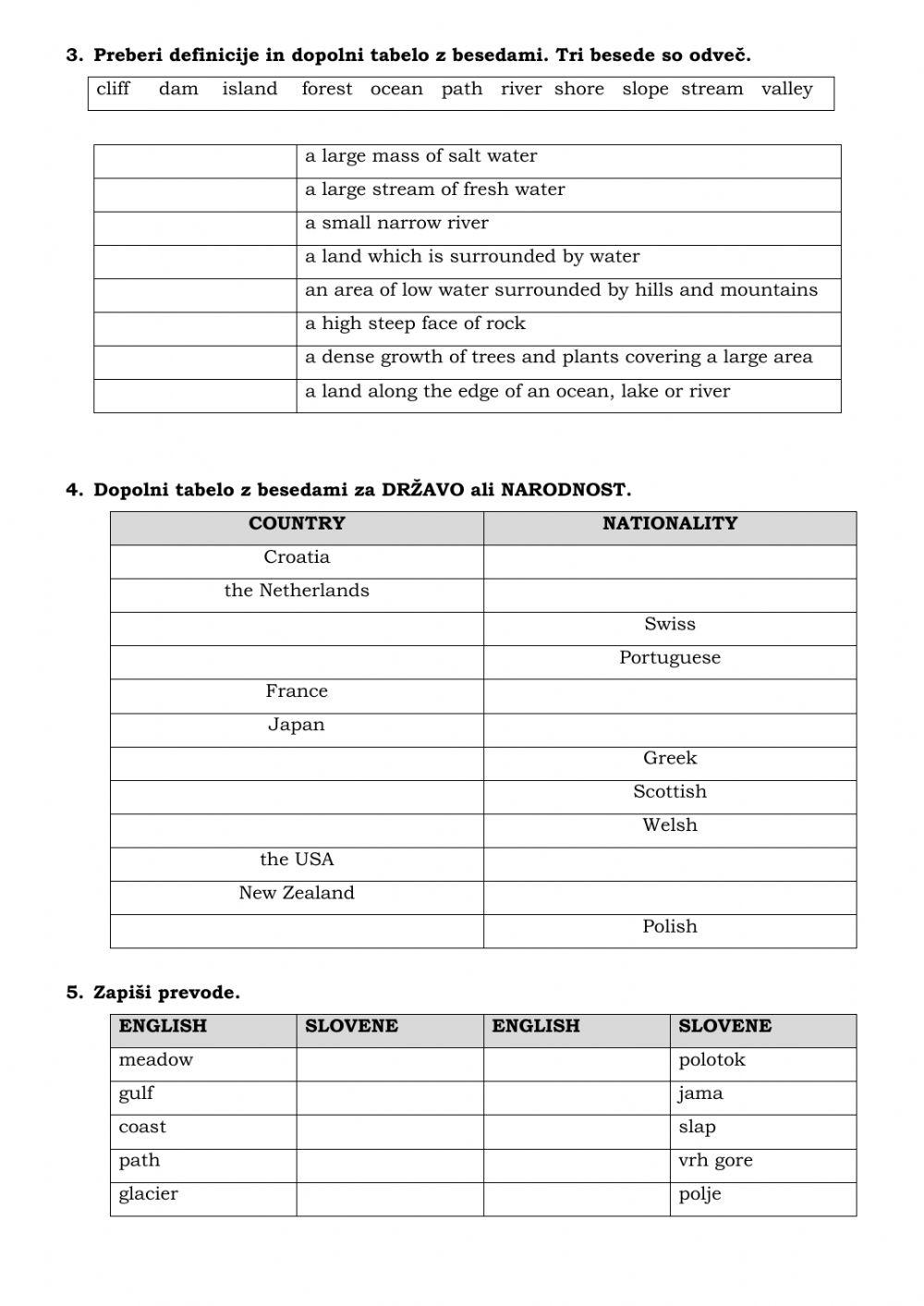 Preverjanje znanja 9r