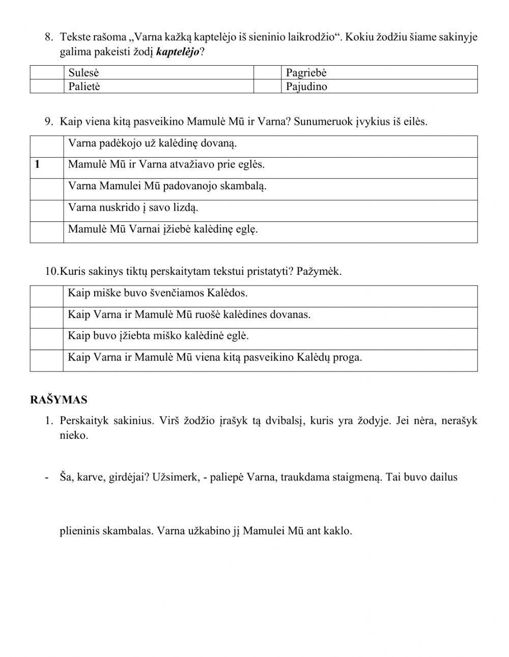 Testas Nr. 4. Kalėdinis