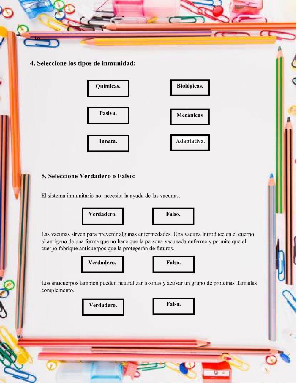 El sistema inmunitario.