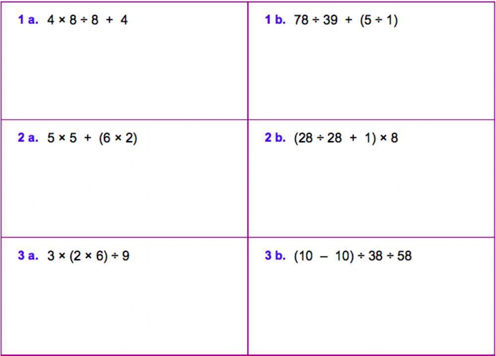 Order of Operations Order of Operations