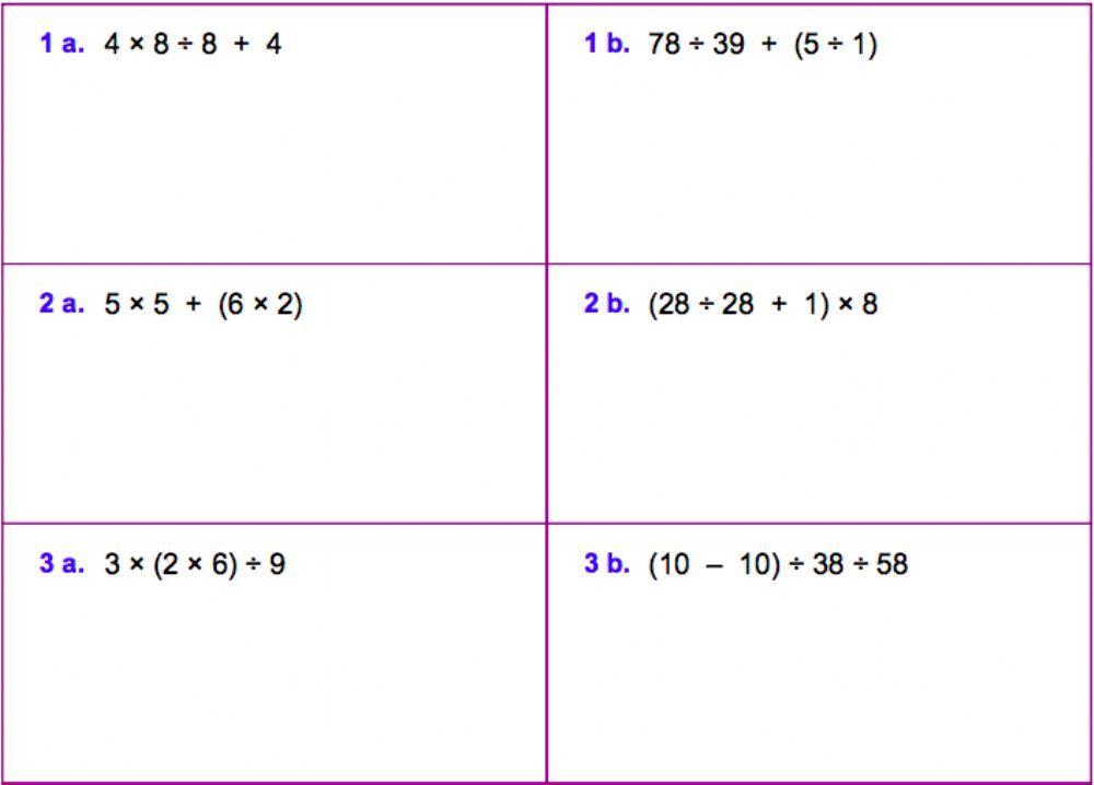 Order of Operations