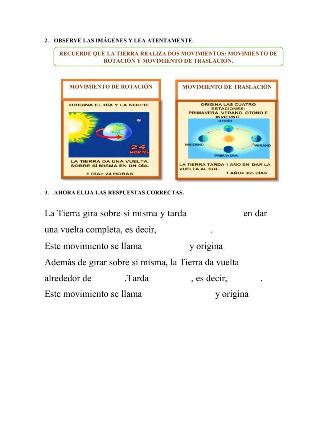 Los movimientos de la Tierra