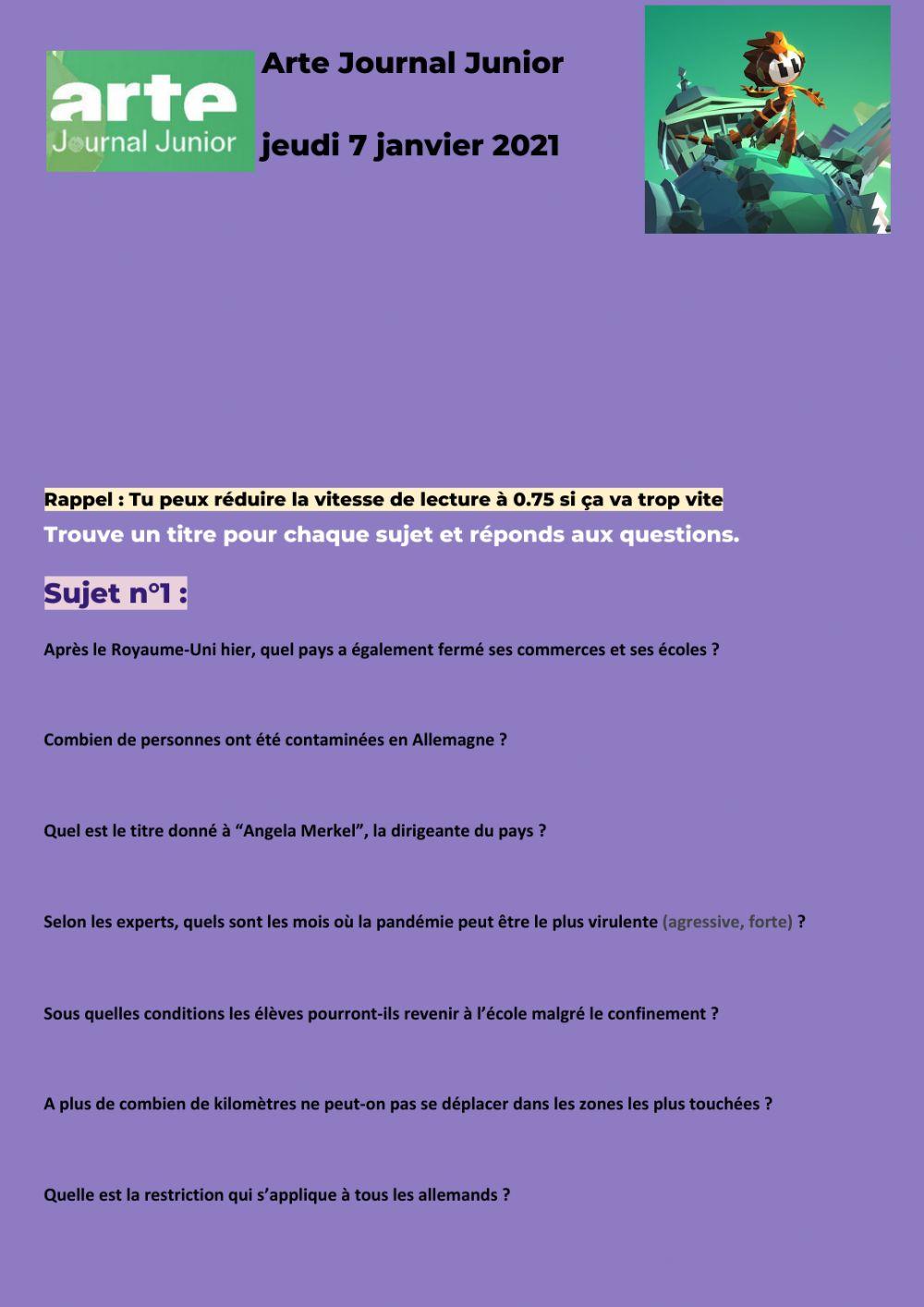 Arte Journal Junior 07.01.2021