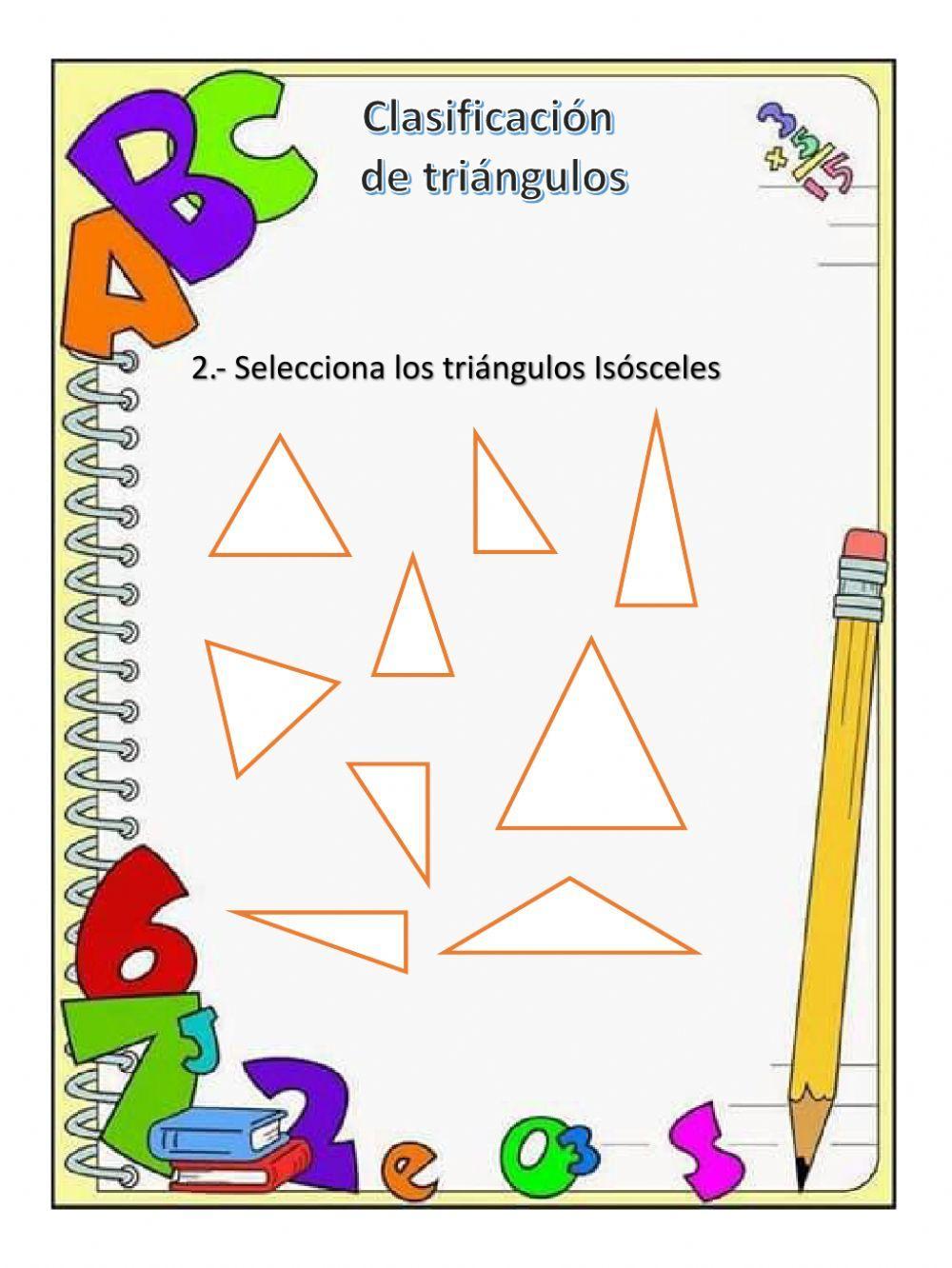 Clasificación de triángulos Clasificación de triángulos