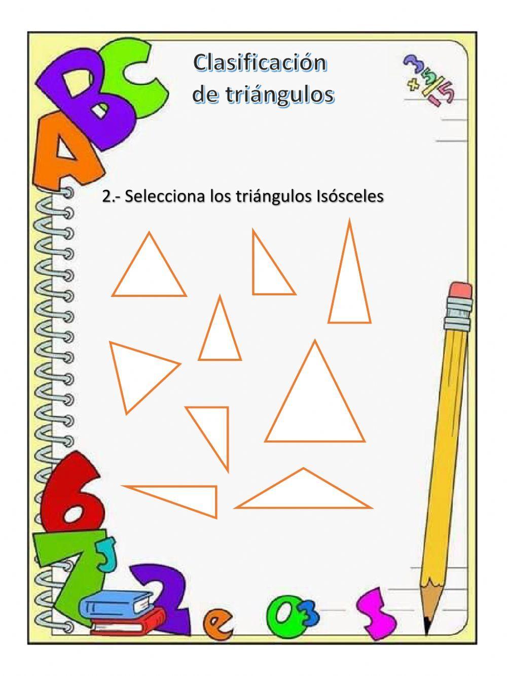 Clasificación de triángulos