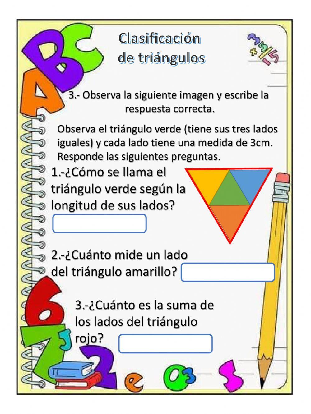 Clasificación de triángulos Clasificación de triángulos