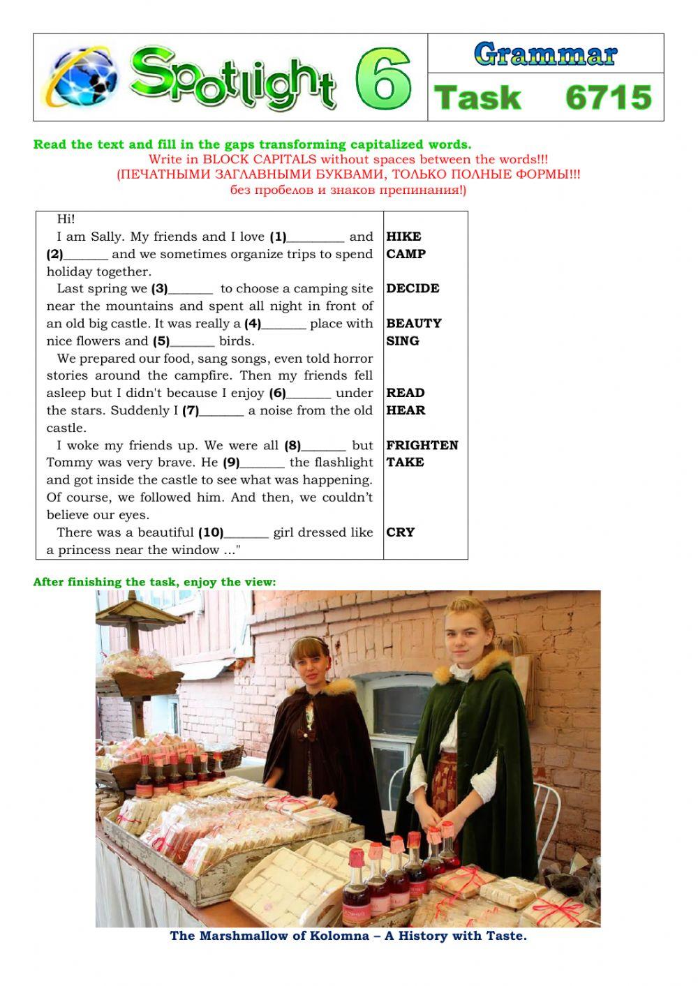 Spotlight 6 Task 6715