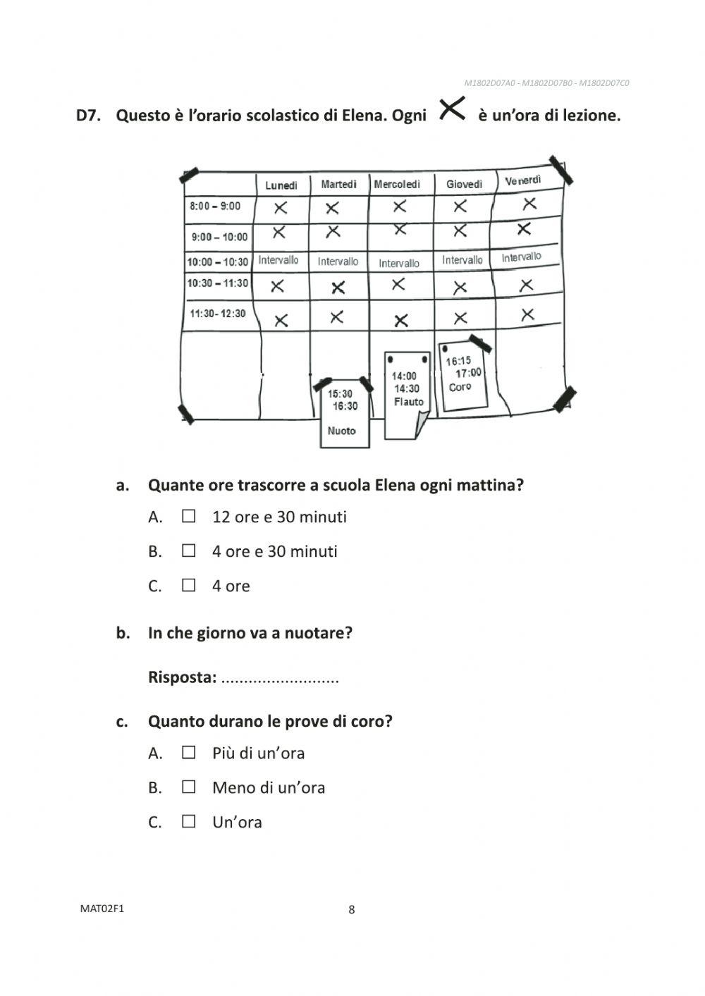 Invalsi matematica 2 2017-2018