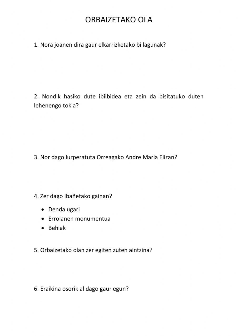 Orbaizetako ola