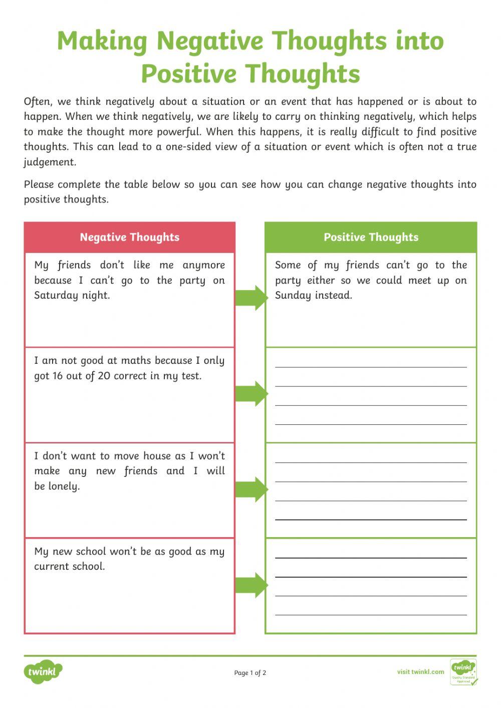 Negative Thoughts To Positive Thoughts Online Exercise For Live negative-thoughts-to-positive-thoughts-online-exercise-for-live