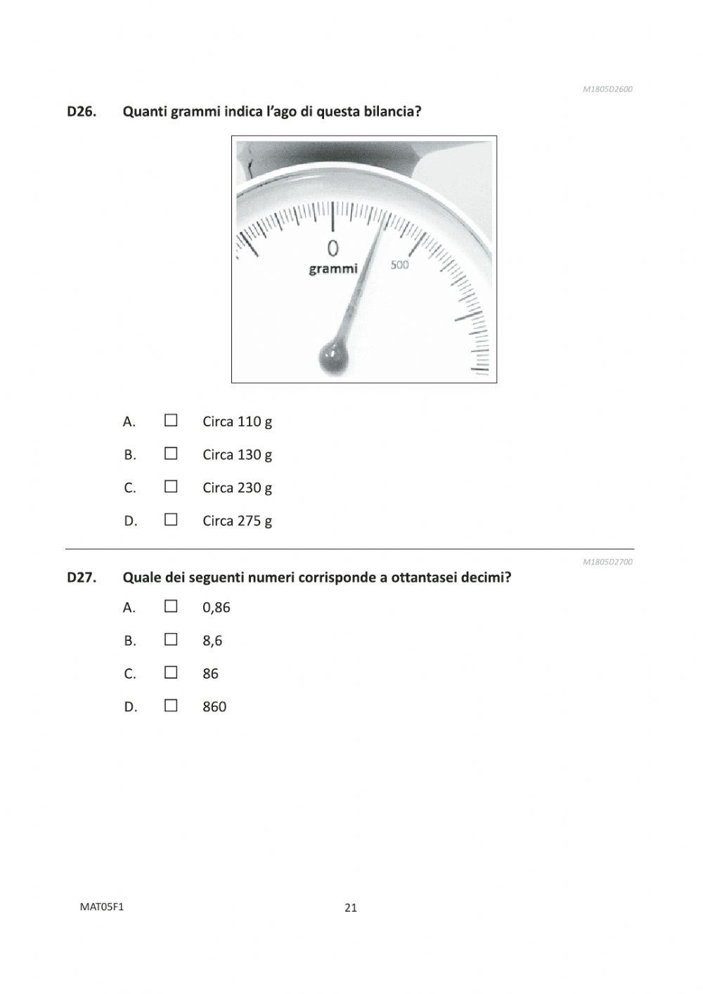Invalsi matematica 2017-18 5