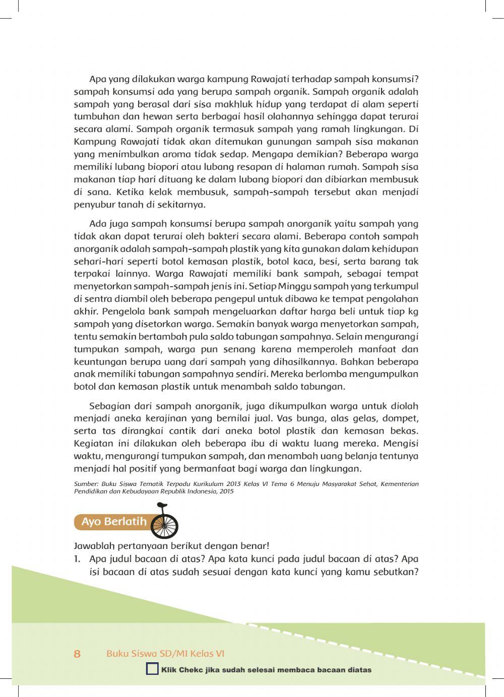 Tema 6 Sub Tema 1 Pembelajaran 2