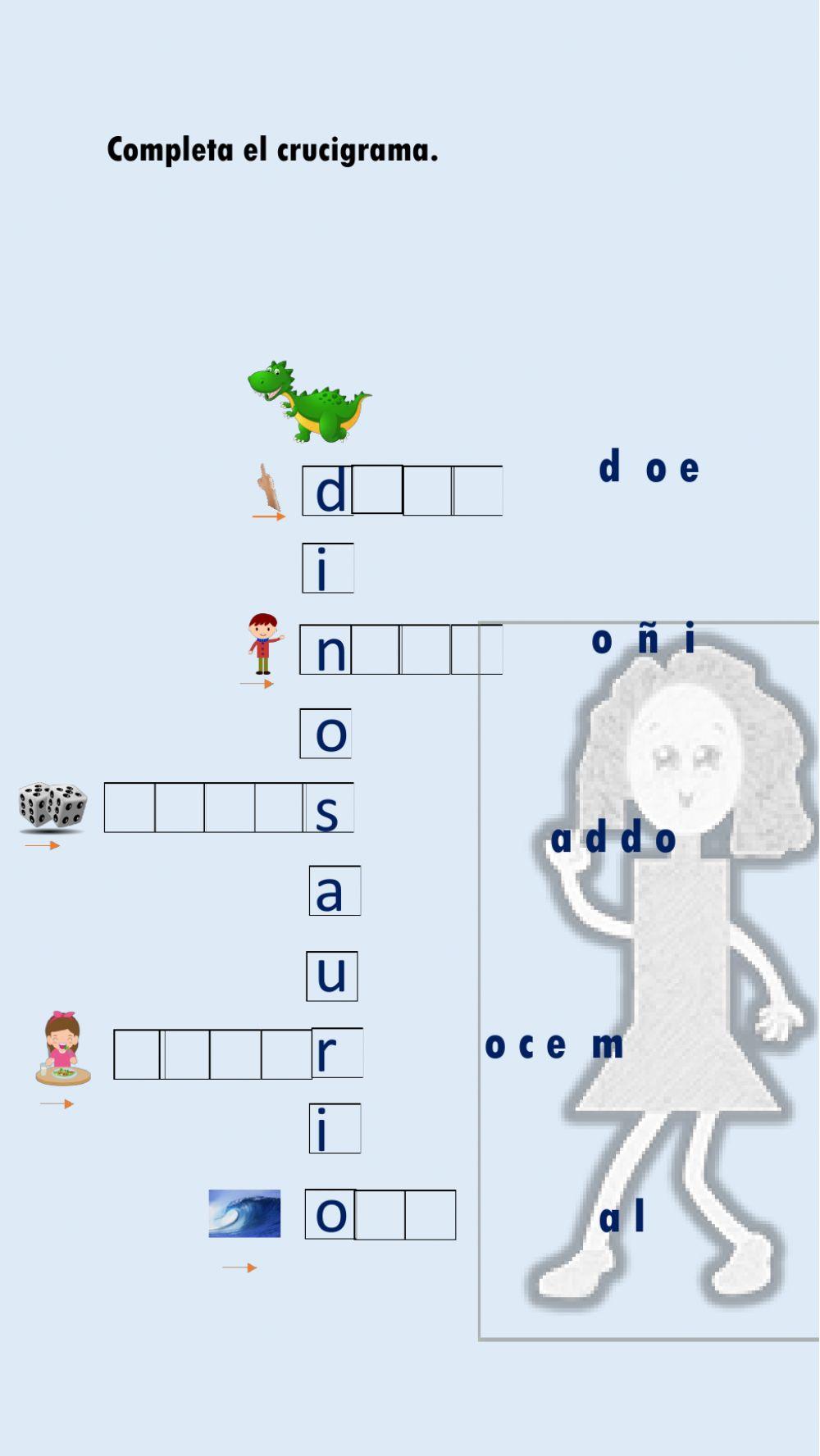 Completa el crucigrama