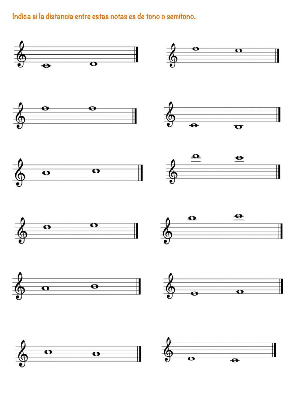 Tonos y semitonos