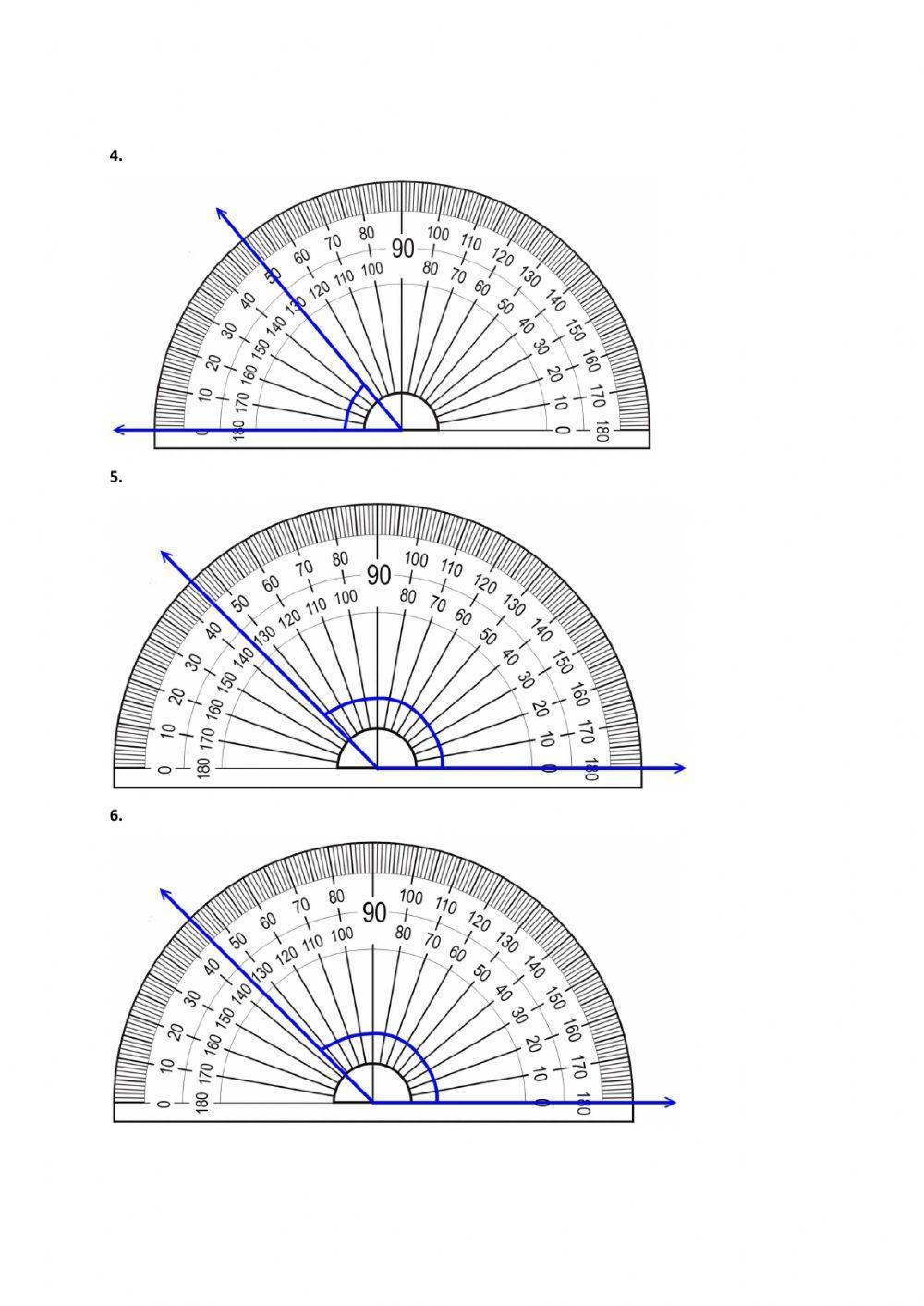 Měření velikosti úhlů