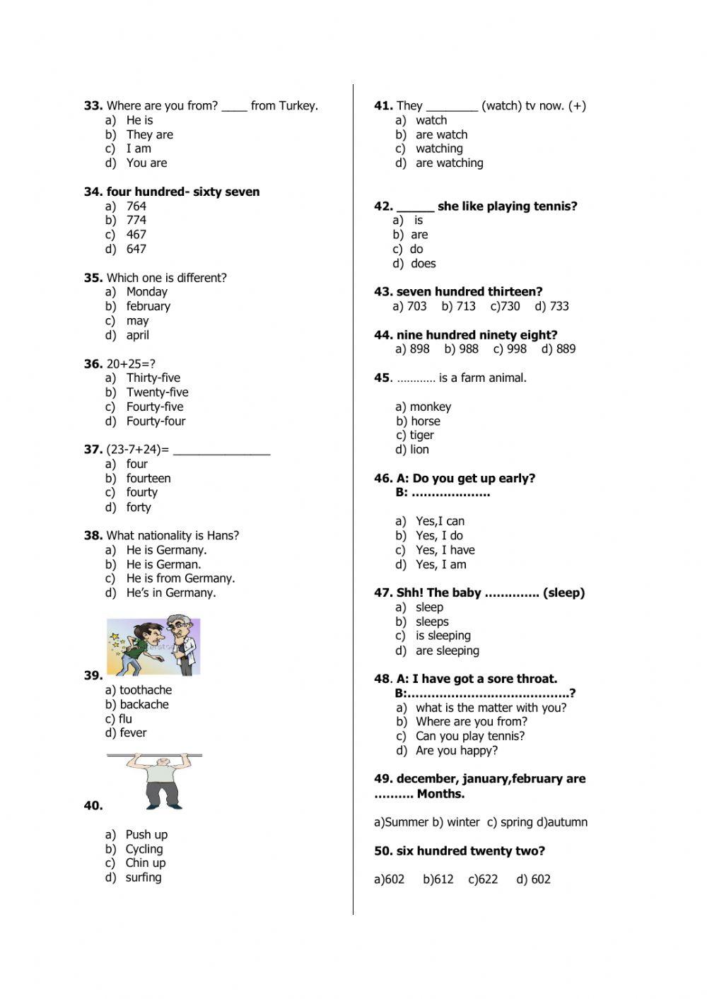 5th Grades genel deneme-2