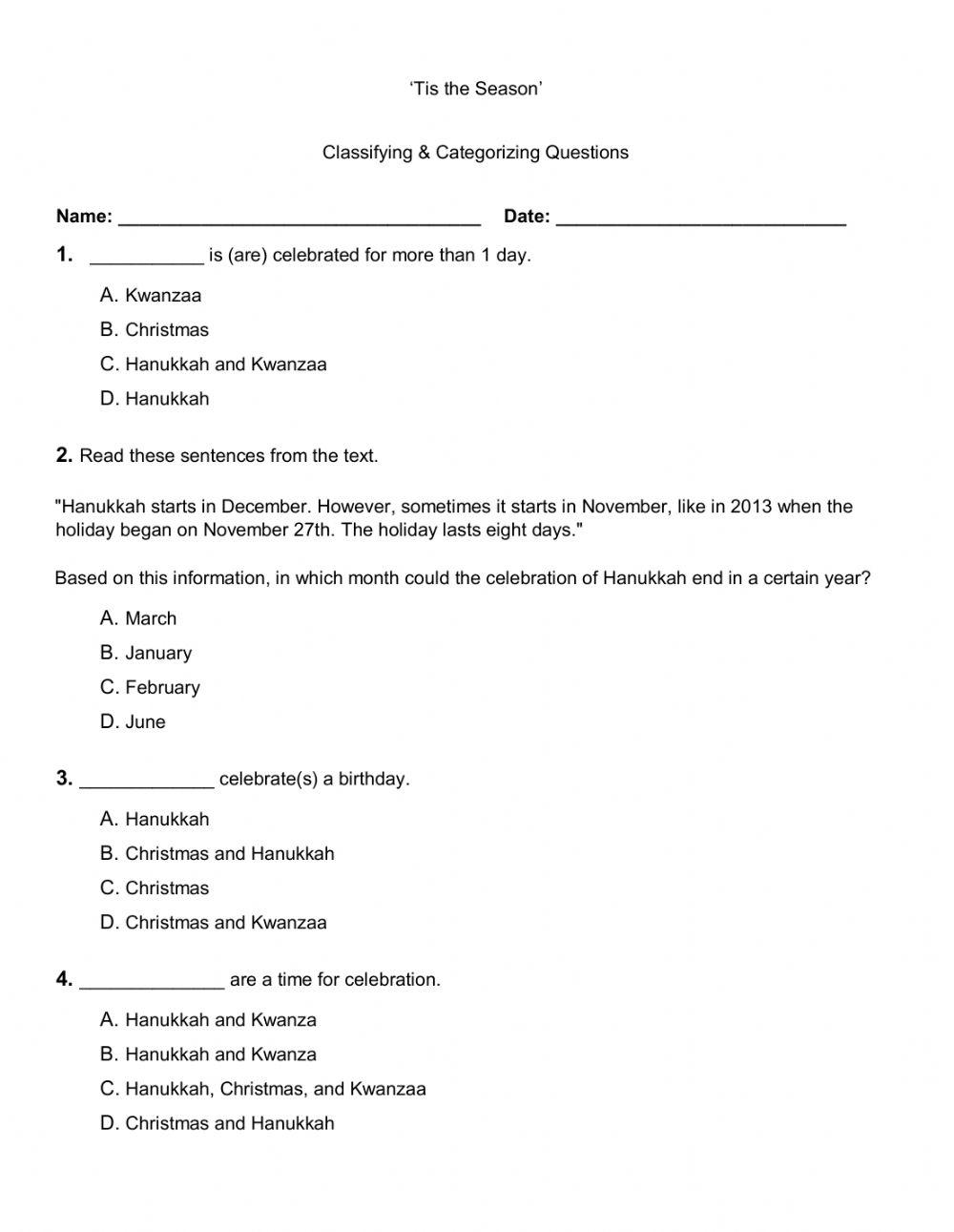 Listening Comprehension Exam 2020