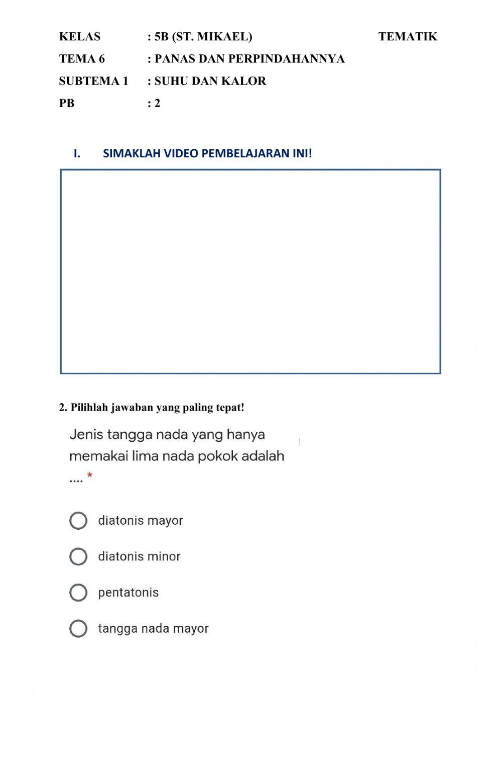 Tema 6 Subtema 1 Pembelajaran 2