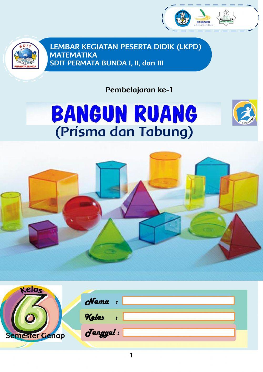 LKPD Matematika Kelas 6 Pembelajaran 1