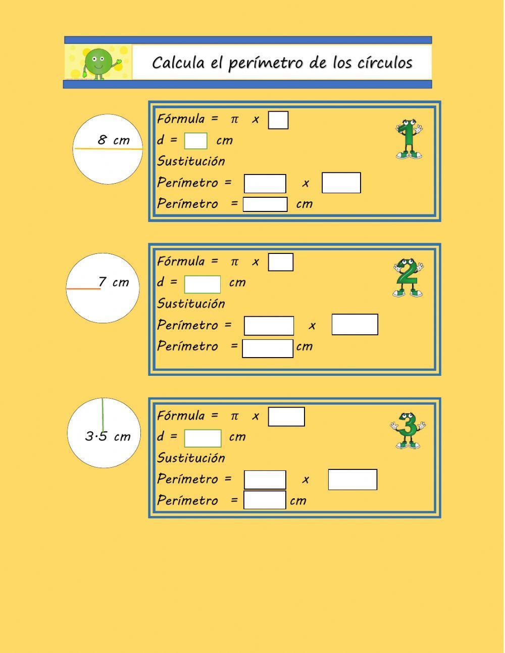 Perímetro de un círculo