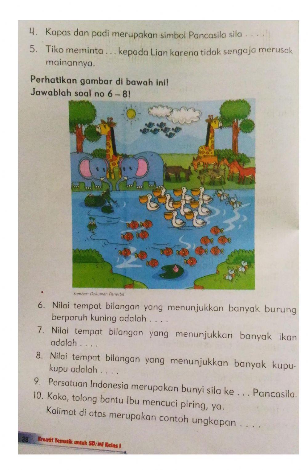 Ulangan Harian Tema 5 Subtema 1