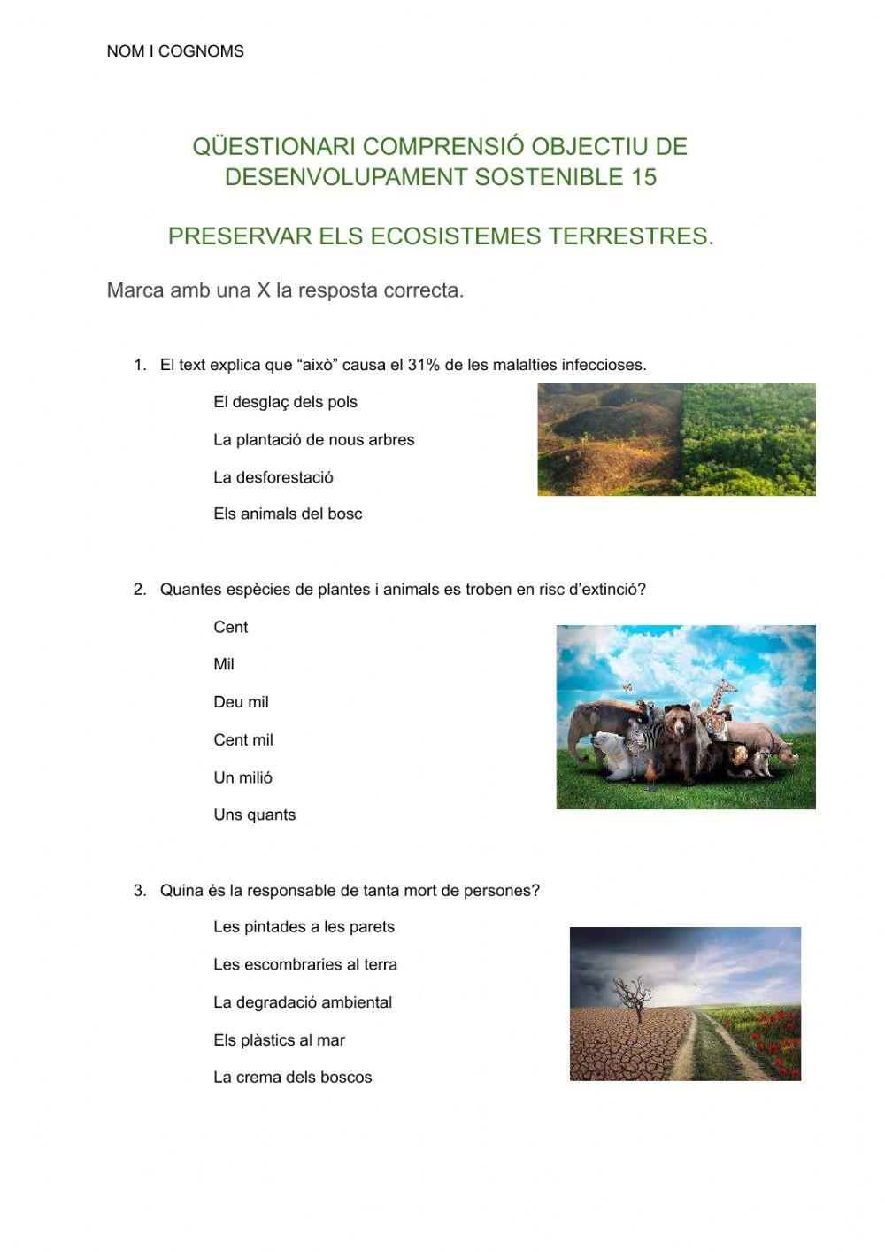 Objectiu de desenvolupament sostenible 15