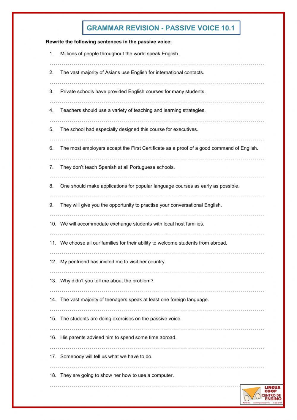 Passive Voice - 10.1