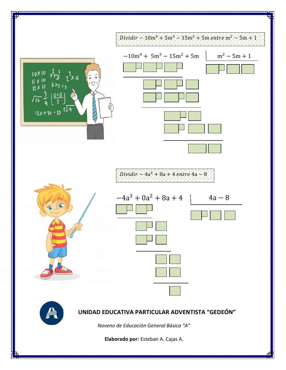 División de Polinomios