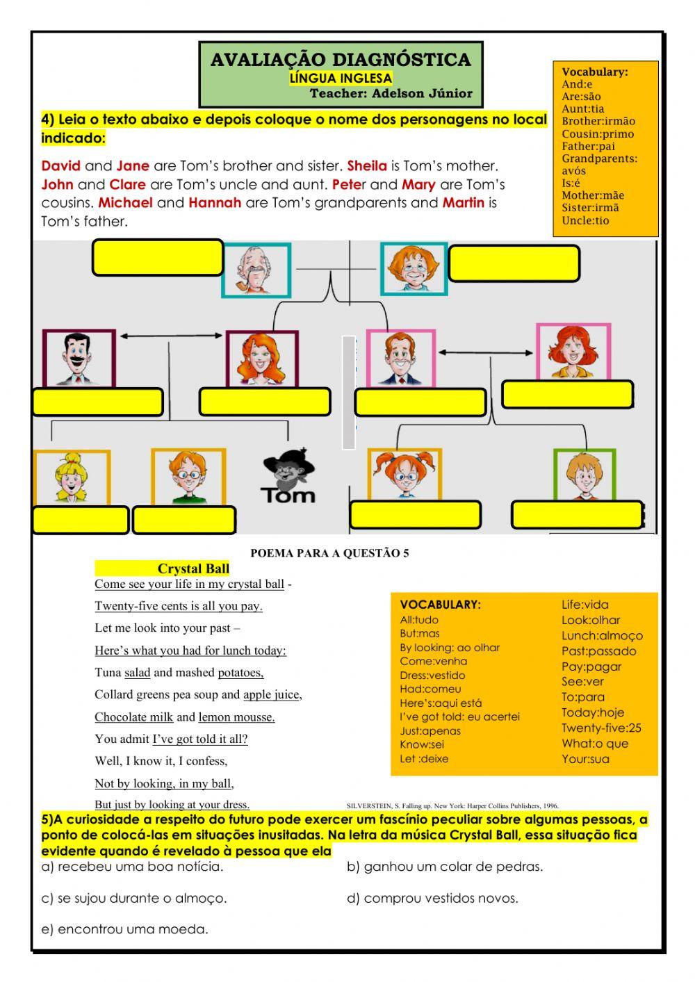 Avaliação diagnóstica