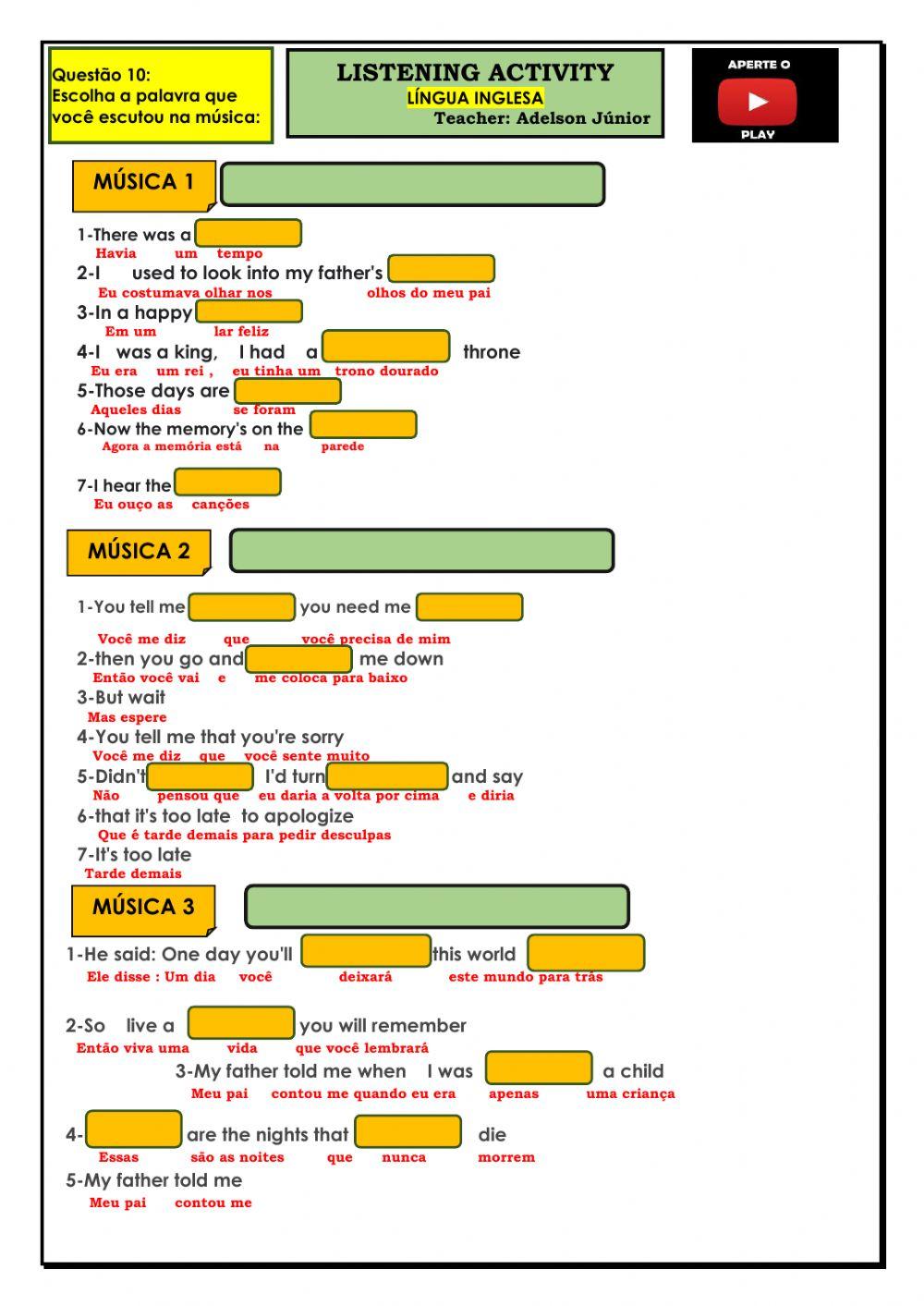 Avaliação diagnóstica