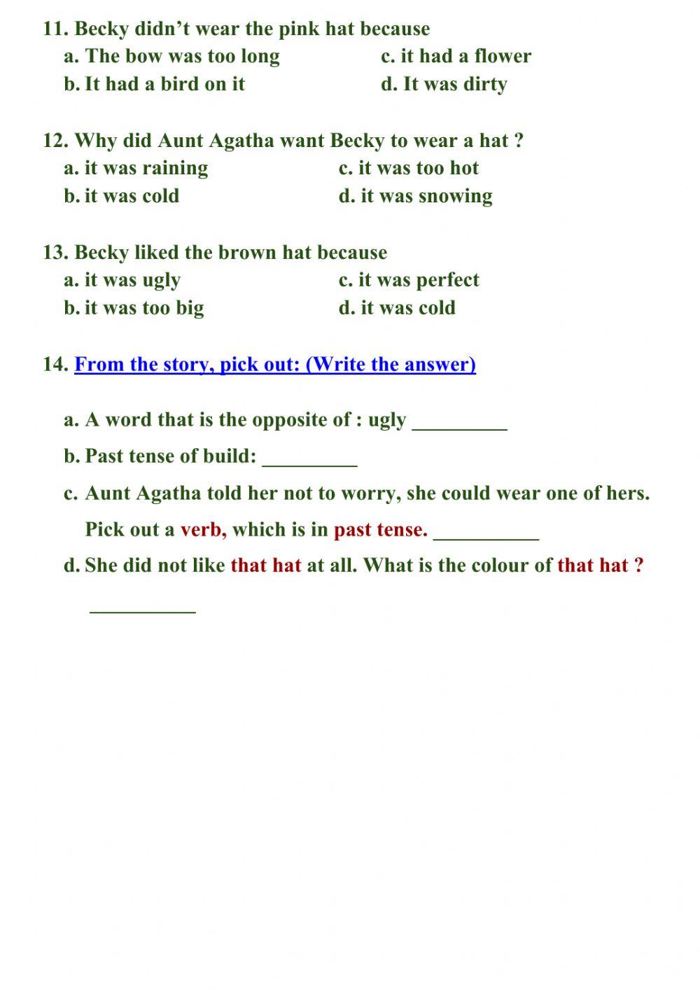 Reading Comprehension