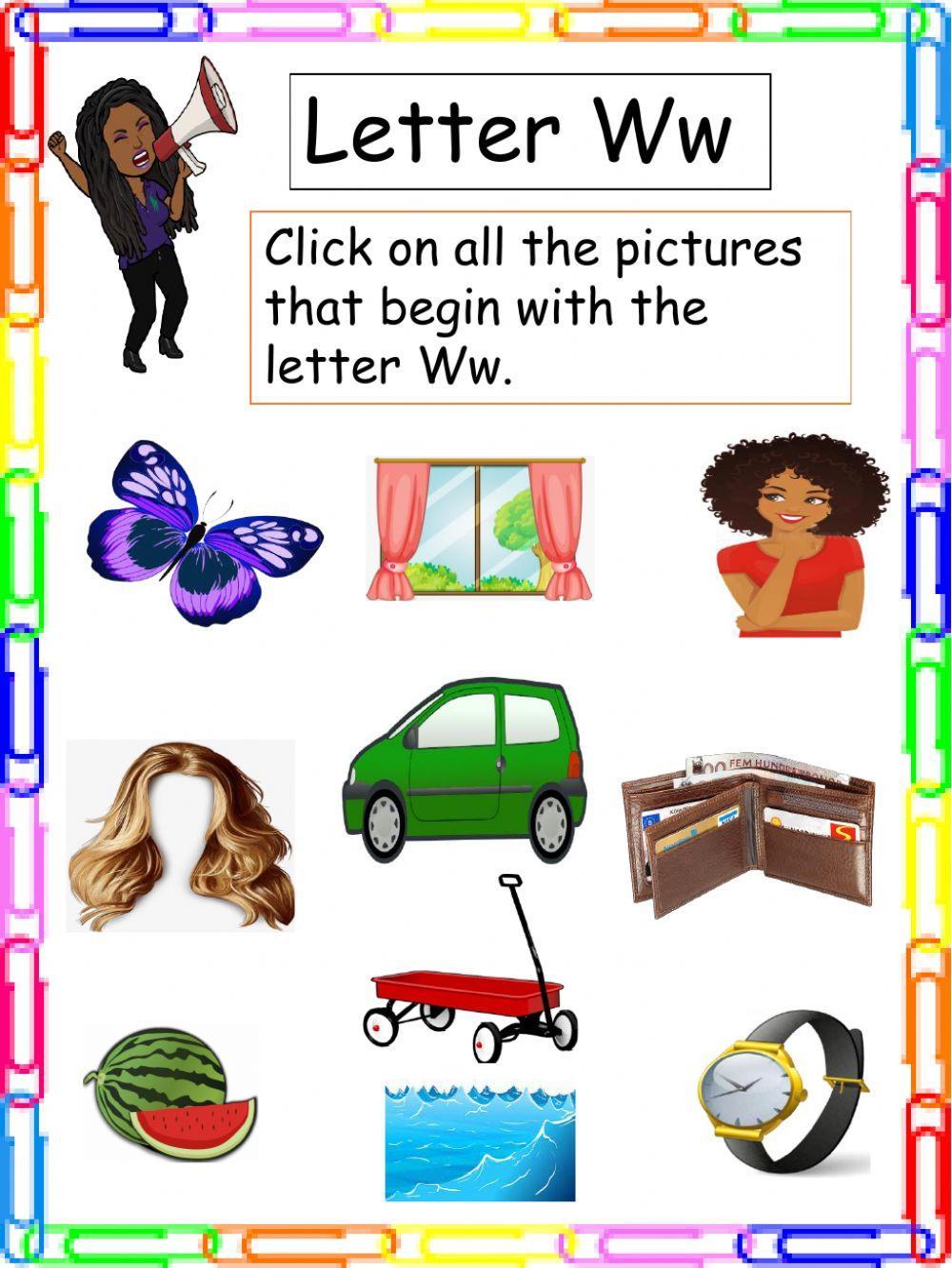 Letter Ww Letter Ww