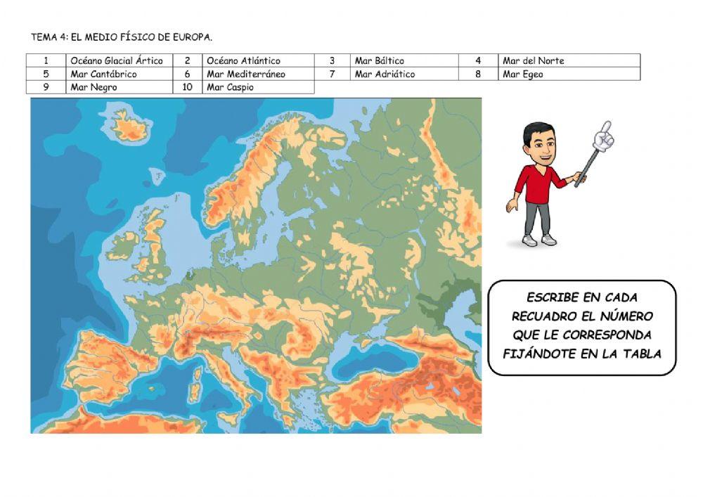 Ficha 4: El medio físico de Europa