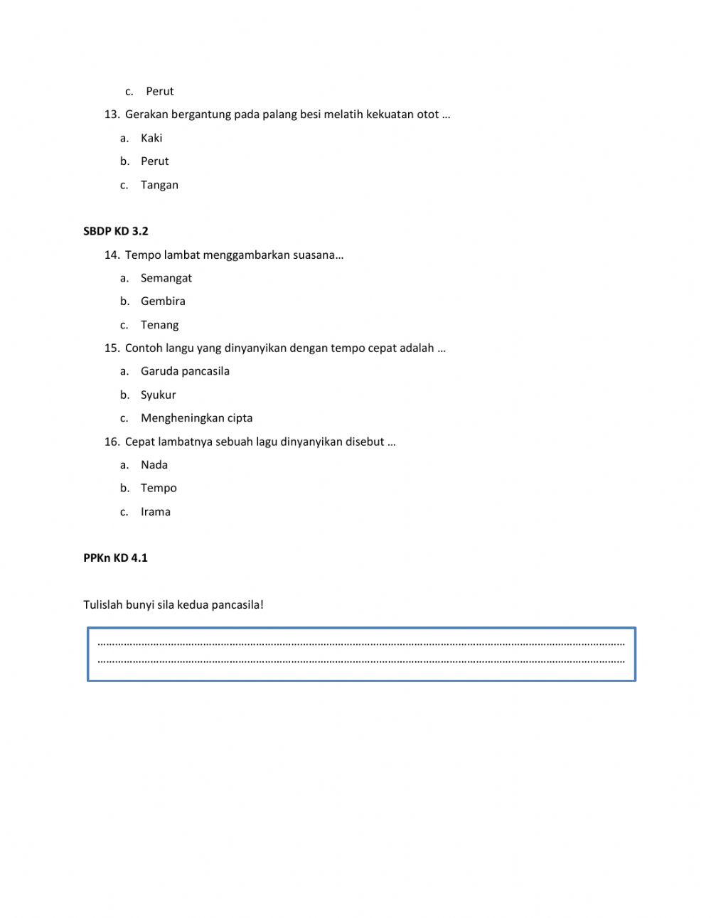 Tema 5 sub tema 1 kelas 1