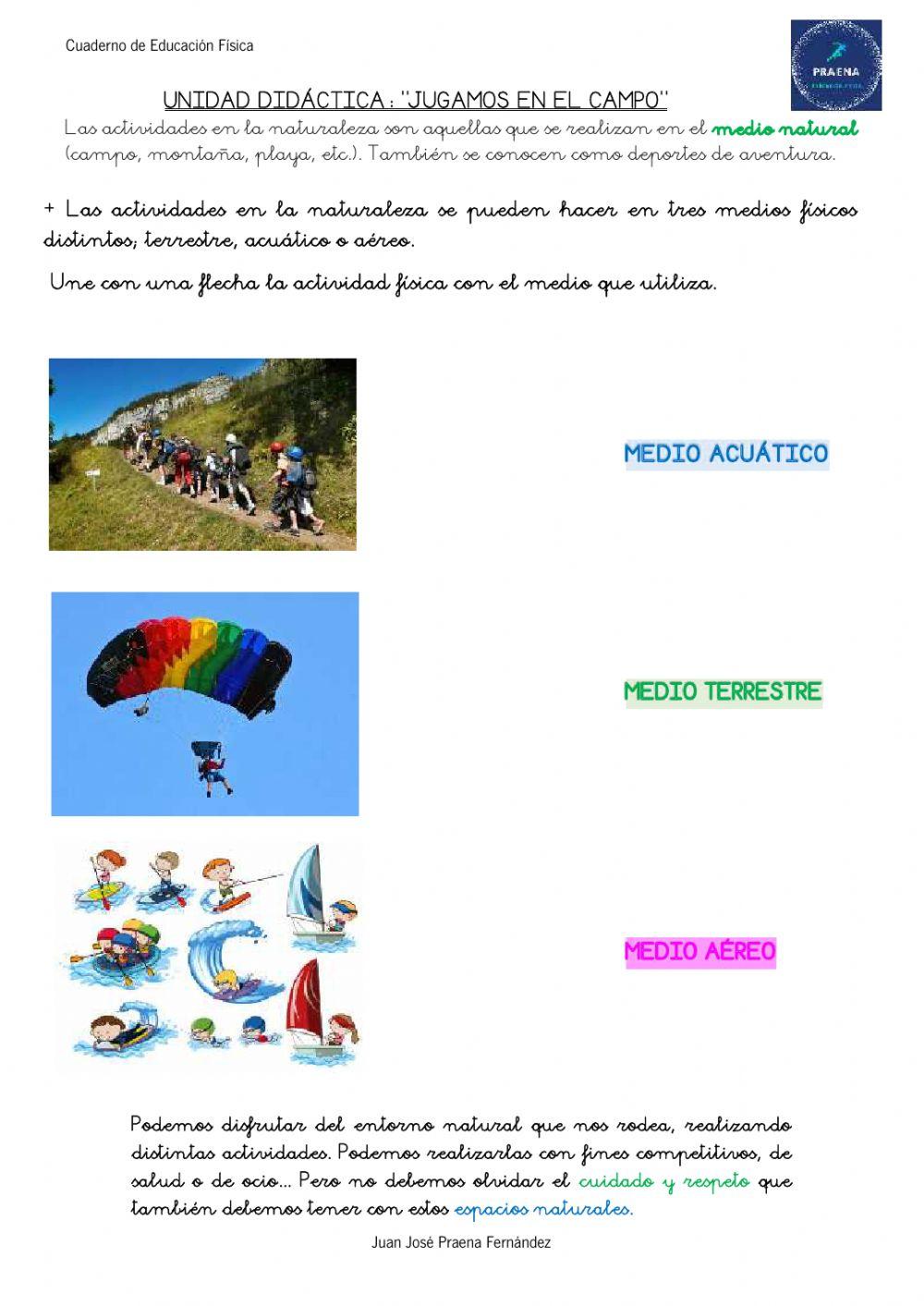 Actividades en la Naturaleza