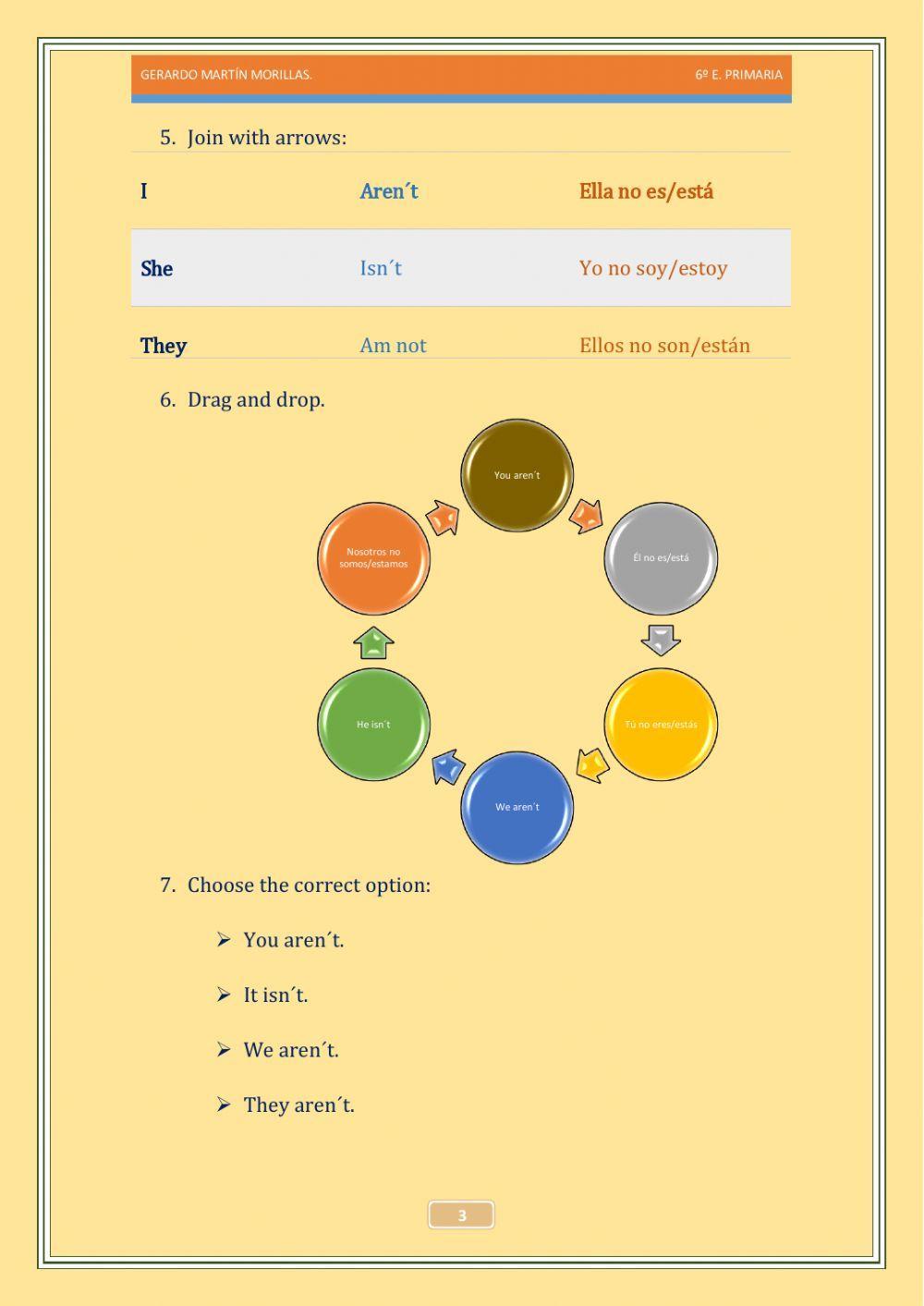 To be. Negative form.