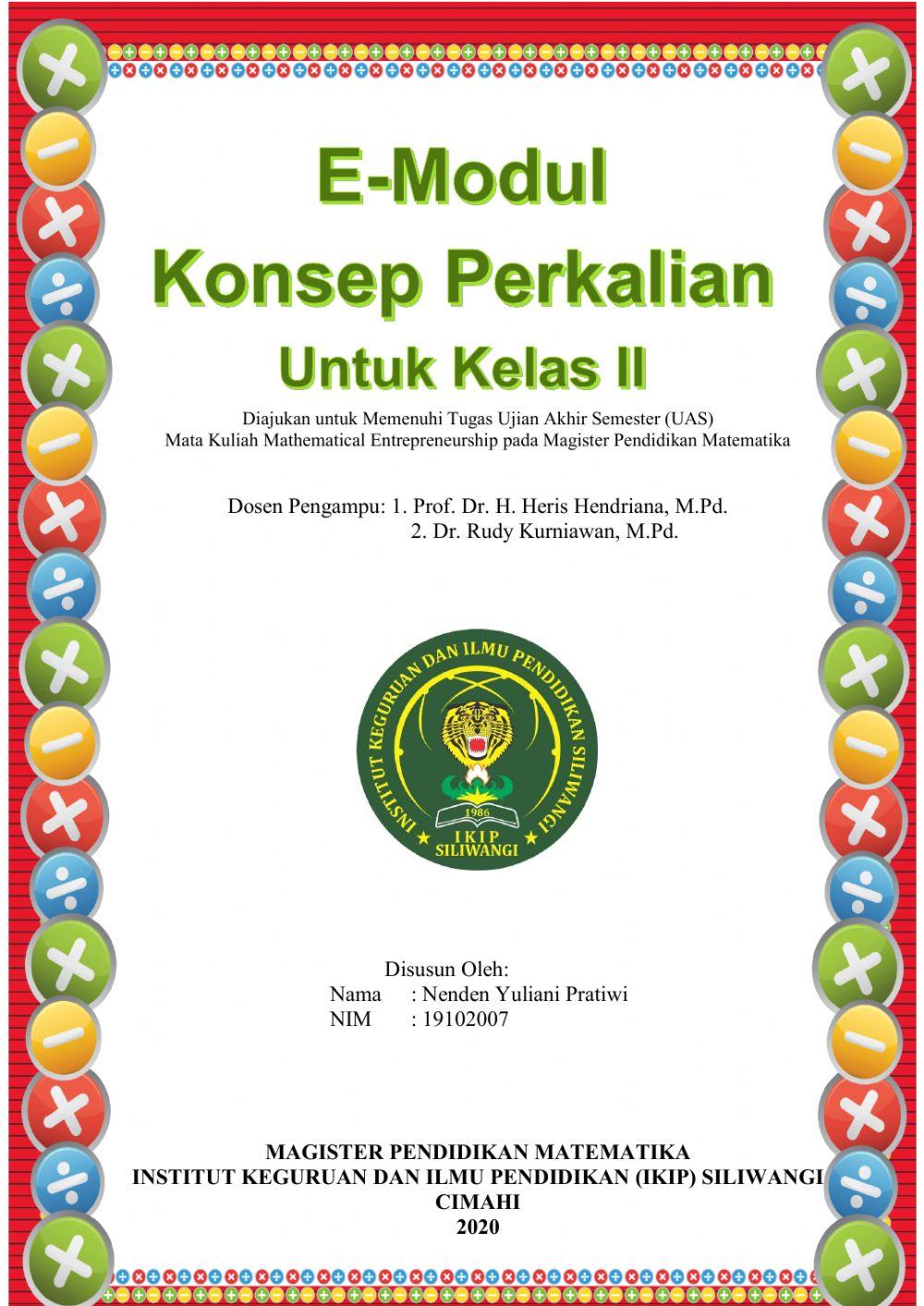 E-Modul Konsep Perkalian untuk Kelas II SD-MI