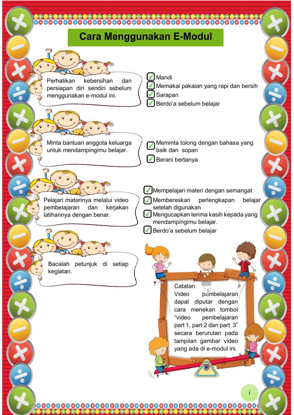 E-Modul Konsep Perkalian untuk Kelas II SD-MI