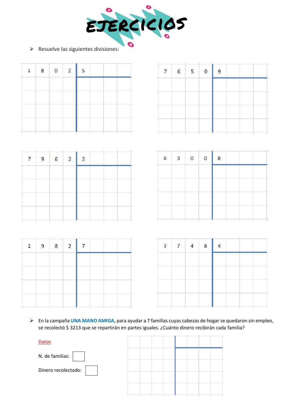 División de naturales