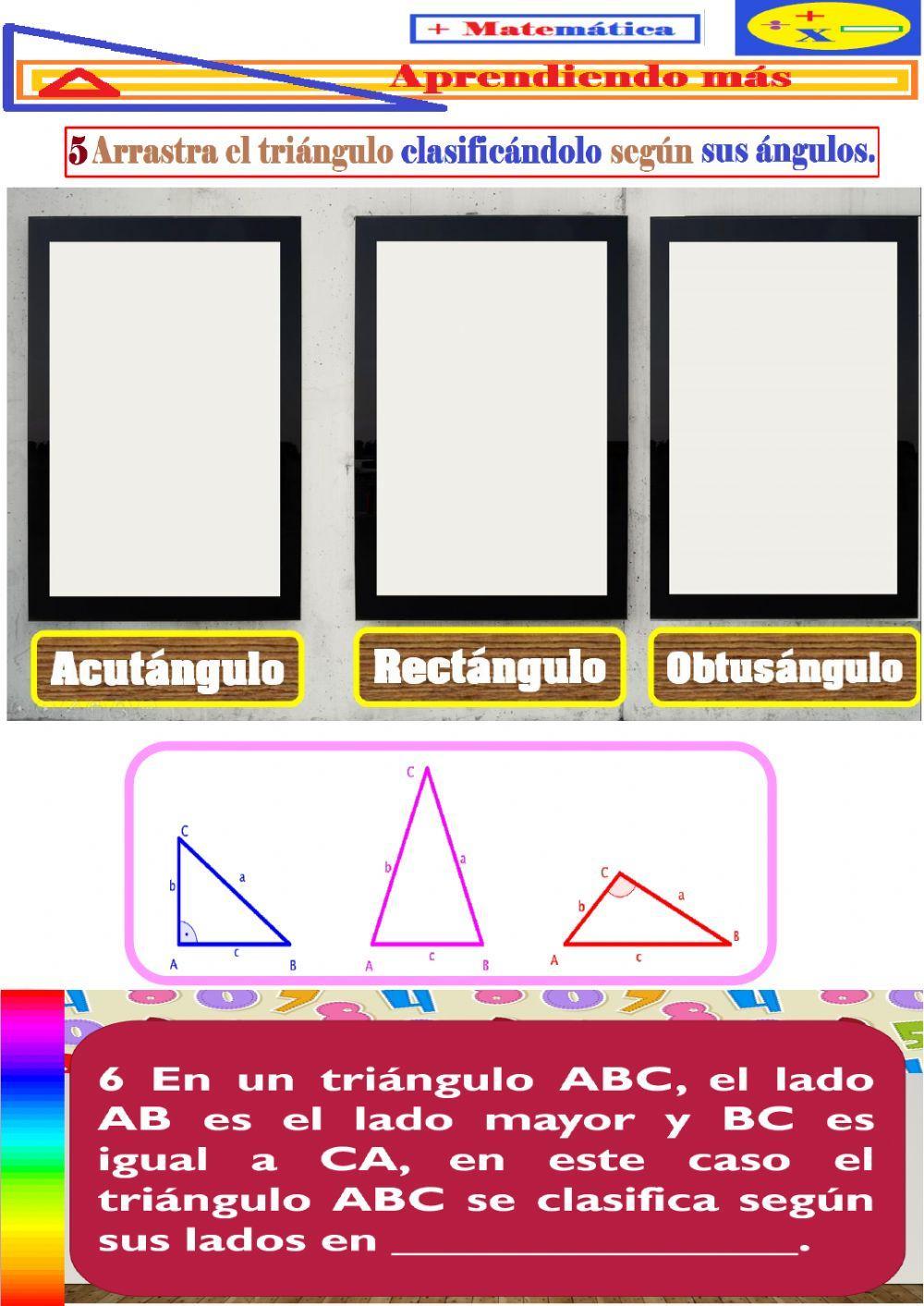 Clasificación de los triángulos.